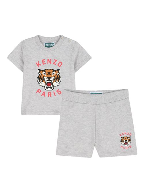 Completo bambino Kenzo Kids grigio con t-shirt e bermuda KENZO Kids | K61708A16
